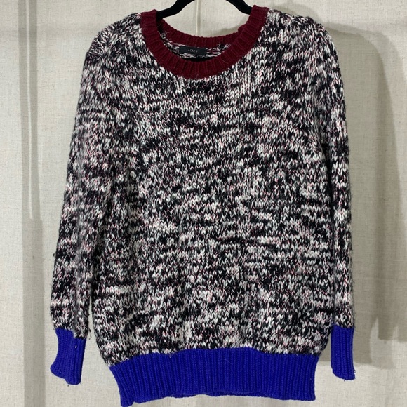 J. Crew Marled Color Block Sweater - Picture 2 of 7